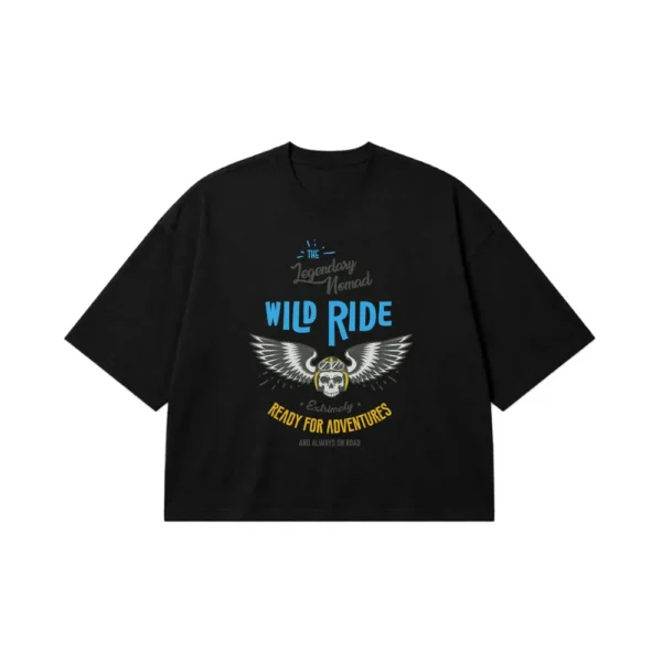 تیشرت باکسی جمجمه طرح Wild Ride Legendary Nomad کد 8822