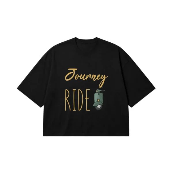 تیشرت باکسی اسکوتر طرح Journey Ride کد 9338