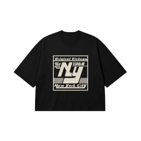 تیشرت باکسی طرح Original Vintage New York City 1968 کد 9392