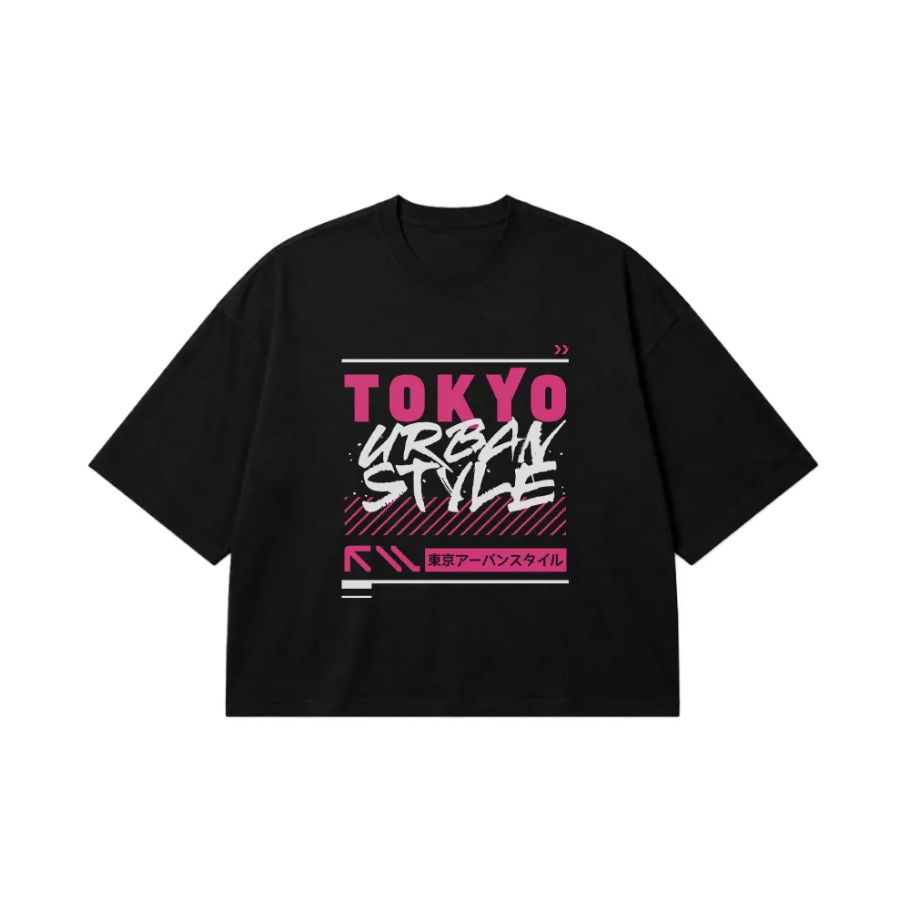 تیشرت باکسی ژاپن طرح Tokyo Urban Style کد 954