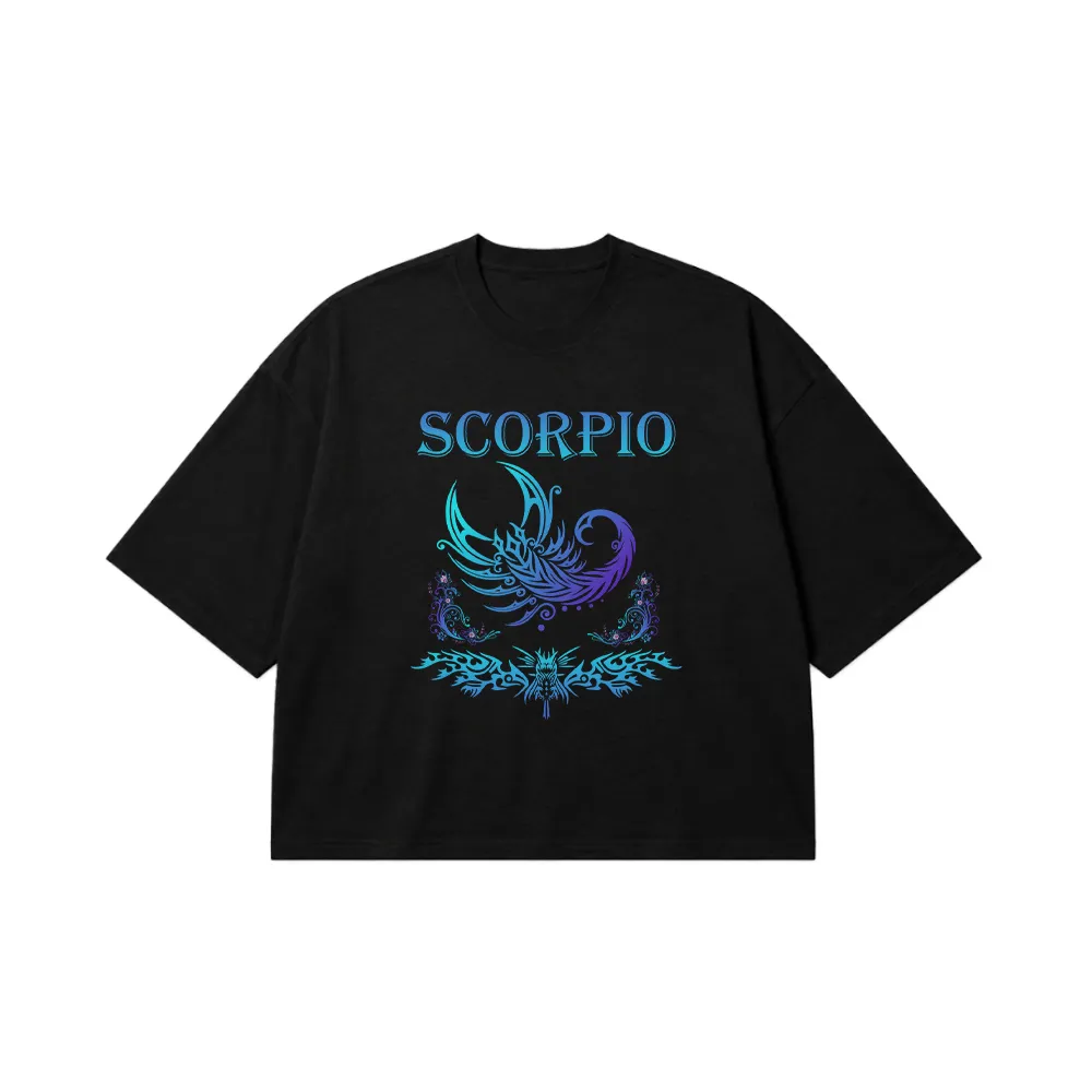 تیشرت باکسی عقرب طرح Scorpio کد 9607