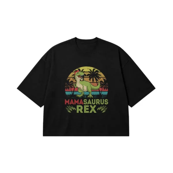 تیشرت باکسی مادر طرح Mamasaurus Rex کد 9626