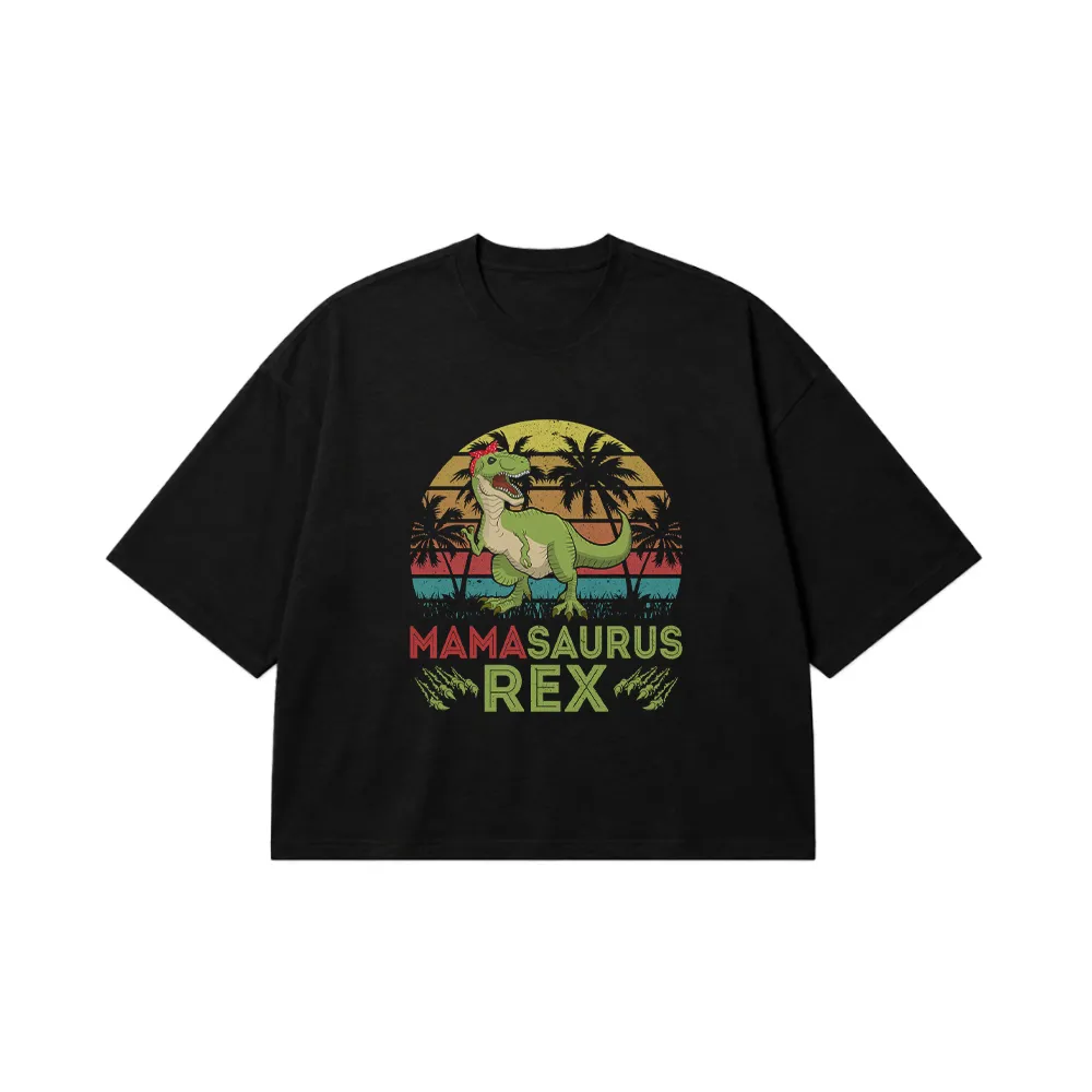 تیشرت باکسی مادر طرح Mamasaurus Rex کد 9626