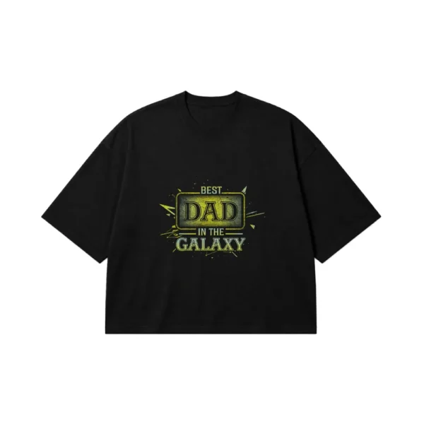 تیشرت باکسی پدر طرح Best Dad In The Galaxy کد 9663