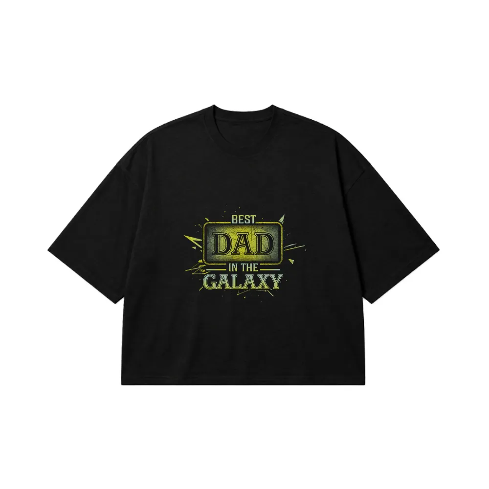 تیشرت باکسی پدر طرح Best Dad In The Galaxy کد 9663