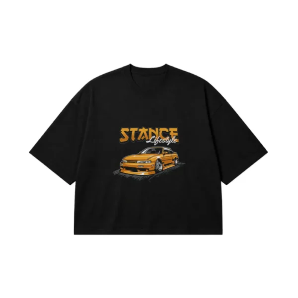 تیشرت باکسی ماشین ژاپنی طرح Stance Lifestyle کد 975