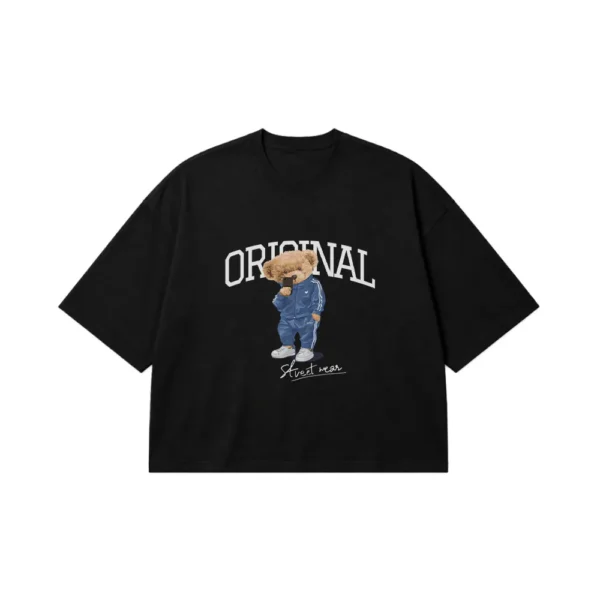 تیشرت باکسی خرس عروسکی طرح Original Streetwear کد 9969