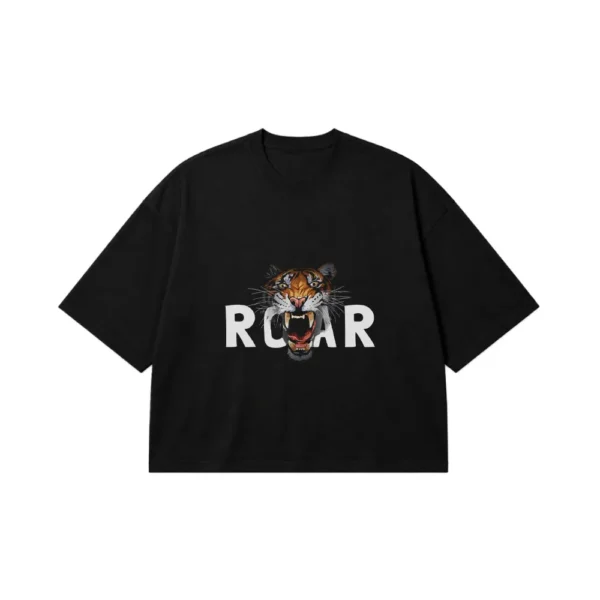 تیشرت باکسی ببر طرح Roar کد 9991