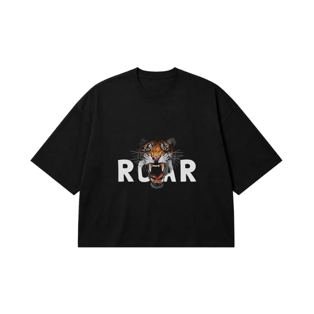 تیشرت باکسی ببر طرح Roar کد 9991