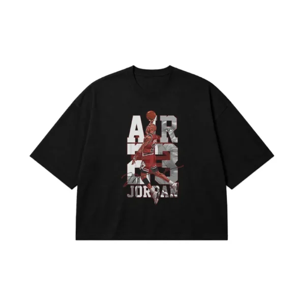 تیشرت باکسی بسکتبال طرح ایر جردن شماره ۲۳ (Air Jordan) کد po1002