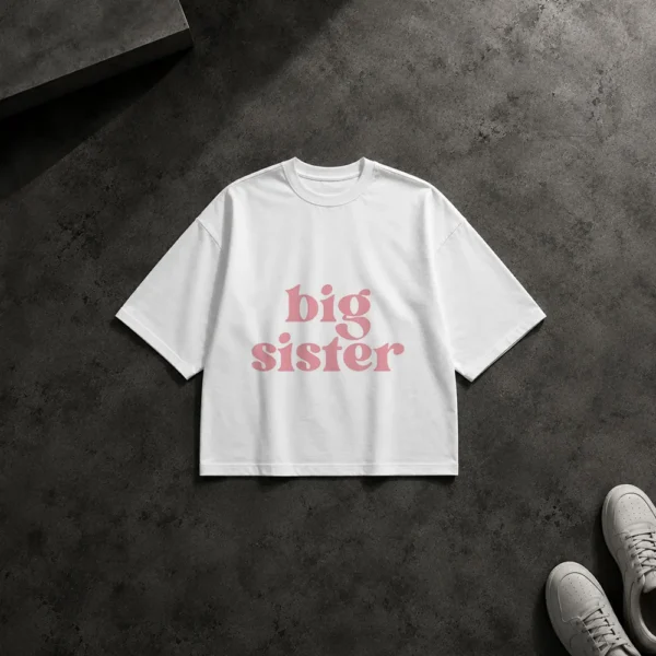 تیشرت باکسی خواهر نوشته Big Sister کد po1098