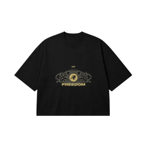 تیشرت باکسی آزادی طرح وان پیس