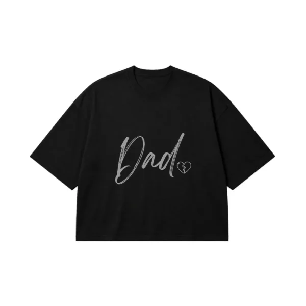 تیشرت باکسی پدر طرح مینیمال Dad کد po1208