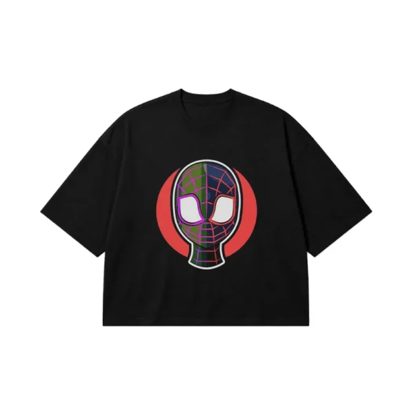 تیشرت باکسی مرد عنکبوتی طرح مایلز مورالز (Miles Morales) کد po1323