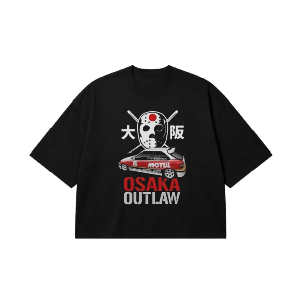 تیشرت باکسی موتور ژاپنی طرح Osaka Outlaw کد po1419