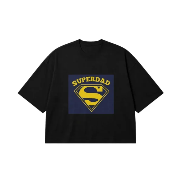 تیشرت باکسی پدر طرح لوگوی سوپردد (Super Dad) کد po1489