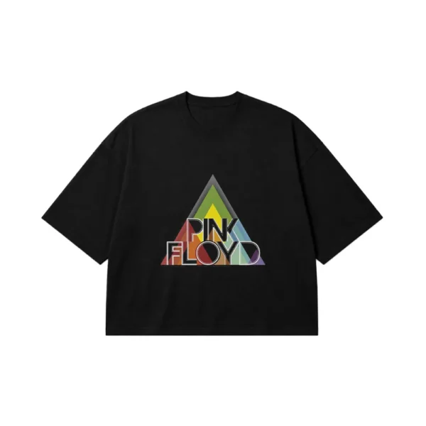 تیشرت باکسی گروه پینک فلوید طرح لوگو (Pink Floyd) کد po1494