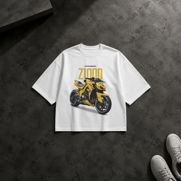 تیشرت باکسی موتور کاوازاکی طرح Z1000 (Kawasaki Z1000) کد po1514