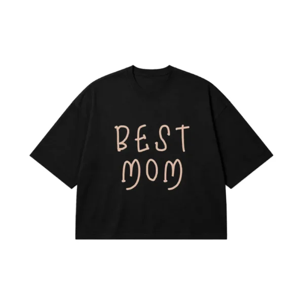تیشرت باکسی مادر طرح Best Mom کد po1577