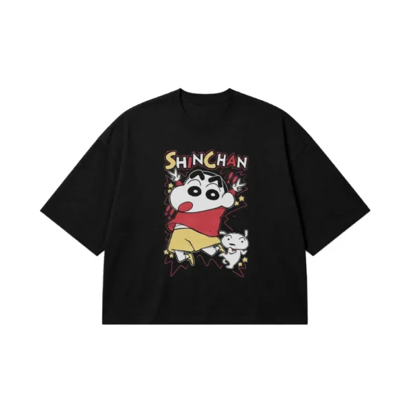 تیشرت باکسی انیمه شین‌چان طرح کارتونی (Shinchan) کد po162