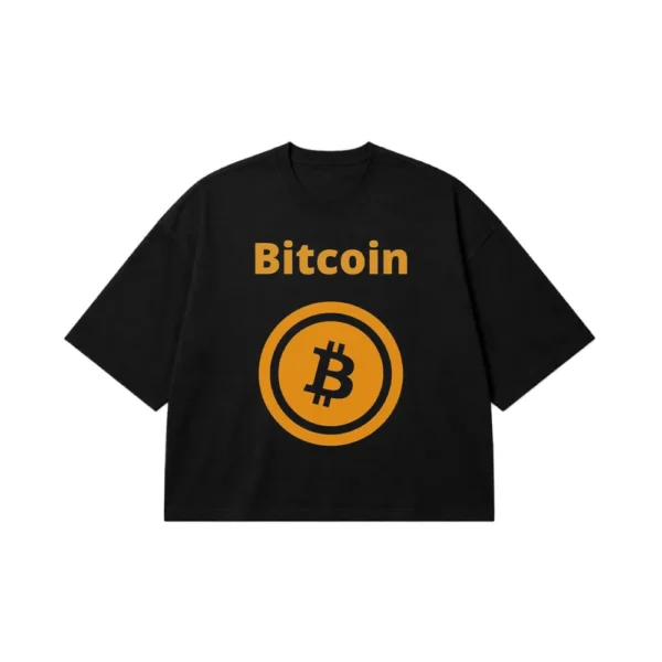 تیشرت باکسی بیت‌کوین طرح لوگوی ارز دیجیتال (Bitcoin) کد po1626