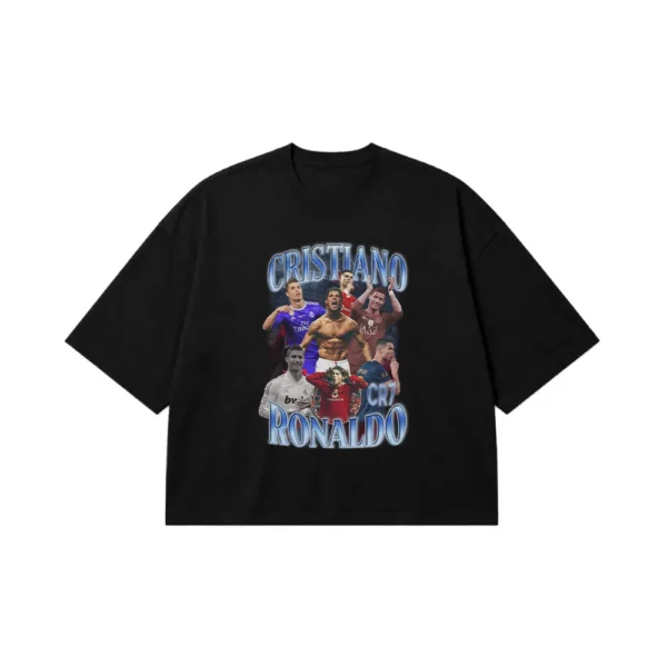 تیشرت باکسی کریستیانو رونالدو طرح فوتبالی (Cristiano Ronaldo) کد po1668