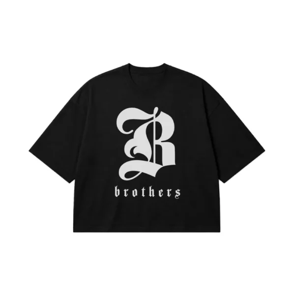 تیشرت باکسی برادر طرح لوگوتایپ Brothers کد po1854