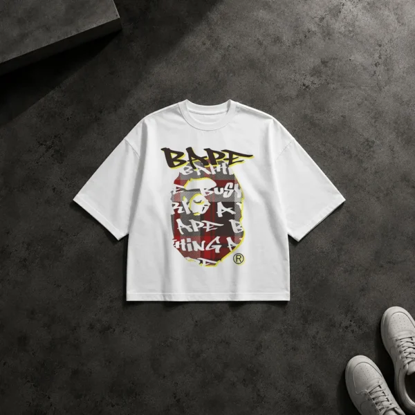 تیشرت باکسی بیپ طرح استریت‌ویر (BAPE) کد po186