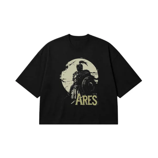 تیشرت باکسی اساطیر یونان طرح آرس خدای جنگ (Ares) کد po197