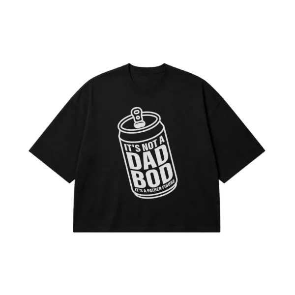 تیشرت باکسی روز پدر نوشته Dad Bod و Father Figure کد po1972