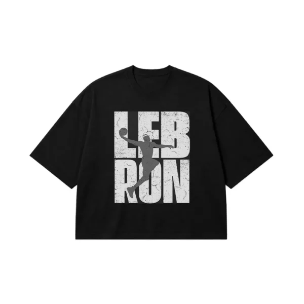 تیشرت باکسی بسکتبال طرح لبران جیمز (LeBron James) کد po2035