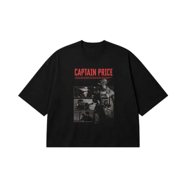 تیشرت باکسی کال آو دیوتی طرح کاپیتان پرایس (Captain Price) کد po2213