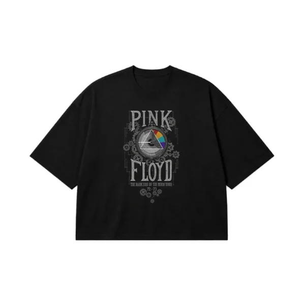 تیشرت باکسی گروه پینک فلوید طرح لوگو (Pink Floyd) کد po2234