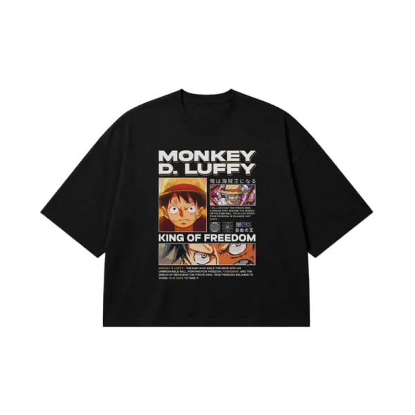 تیشرت باکسی انیمه وان پیس طرح مانکی دی لوفی (Monkey D. Luffy) کد po2272