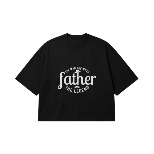 تیشرت باکسی پدر طرح Father The Legend کد po2276