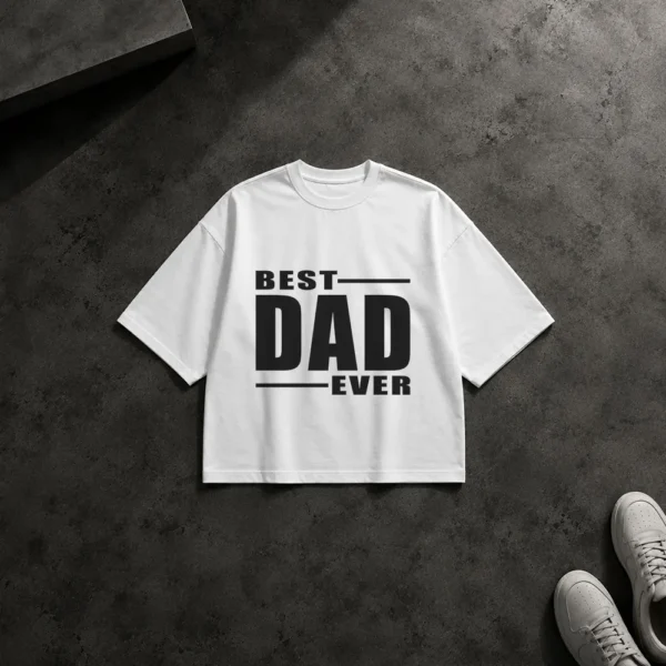 تیشرت باکسی پدر طرح Best Dad Ever کد po2366