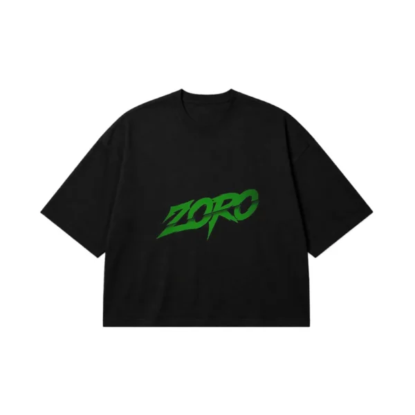 تیشرت باکسی انیمه وان پیس طرح زورو (Zoro) کد po2376