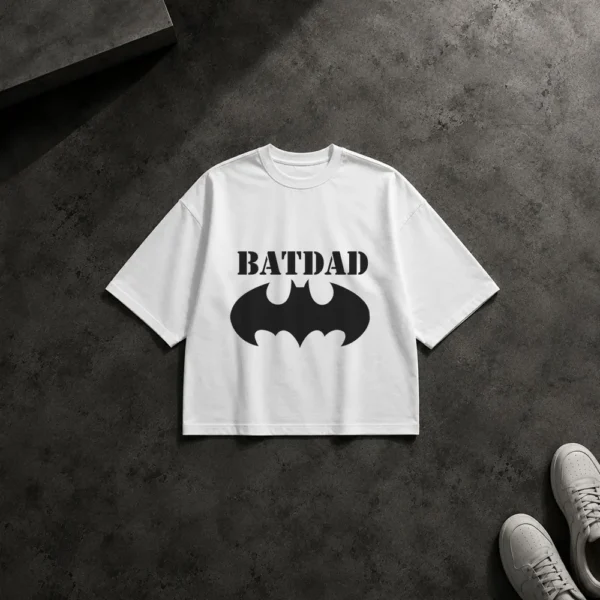 تیشرت باکسی بتمن و پدر طرح Batdad کد po2430