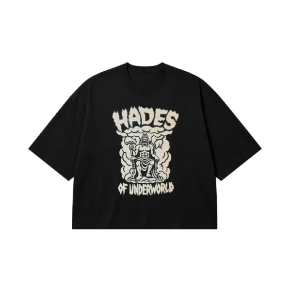 تیشرت باکسی هادس طرح خدای دنیای زیرین (Hades) کد po2528