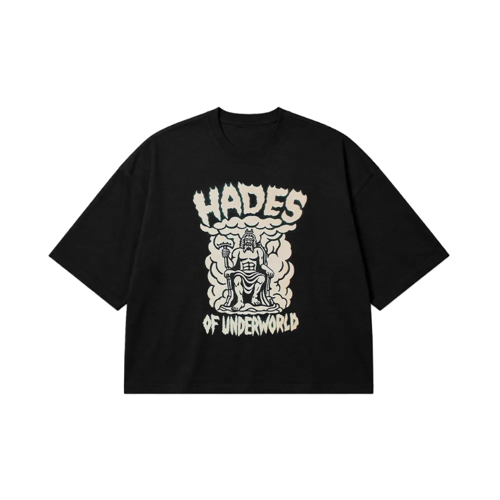 تیشرت باکسی هادس طرح خدای دنیای زیرین (Hades) کد po2528