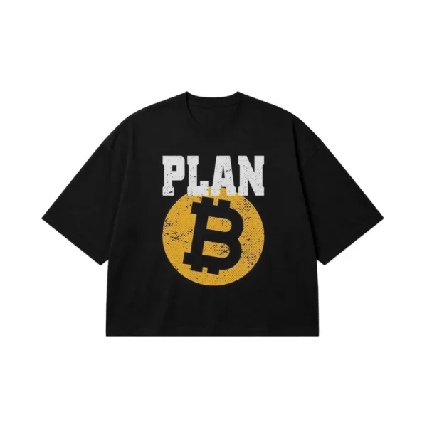 تیشرت باکسی بیت‌کوین طرح Plan B کد po2533