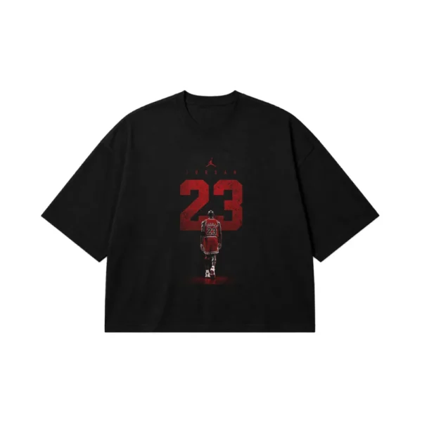 تیشرت باکسی بسکتبال مایکل جردن طرح شماره ۲۳ (Michael Jordan) کد po2639