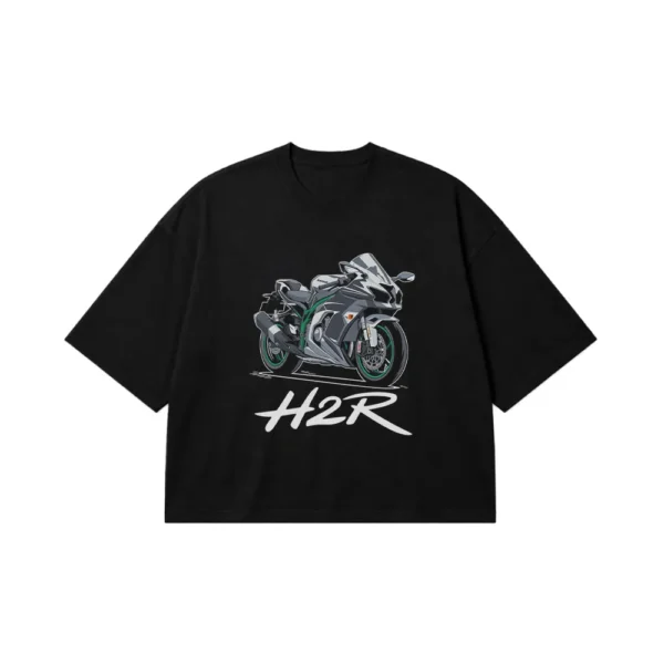 تیشرت باکسی موتورسیکلت کاوازاکی نینجا H2R (Kawasaki Ninja) کد po2698