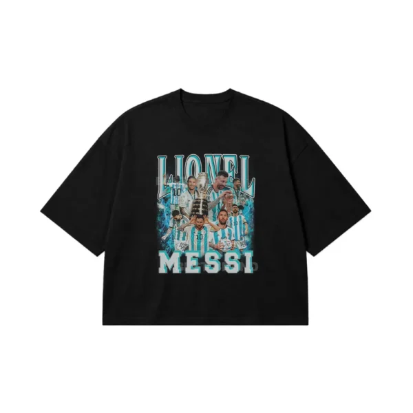 تیشرت باکسی لیونل مسی طرح تیم ملی آرژانتین (Lionel Messi) کد po2702
