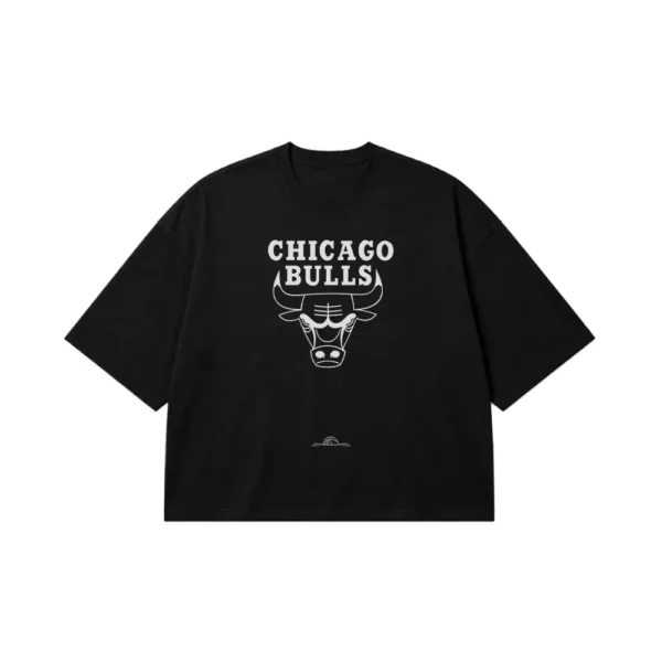 تیشرت باکسی بسکتبال طرح شیکاگو بولز (Chicago Bulls) کد po2890