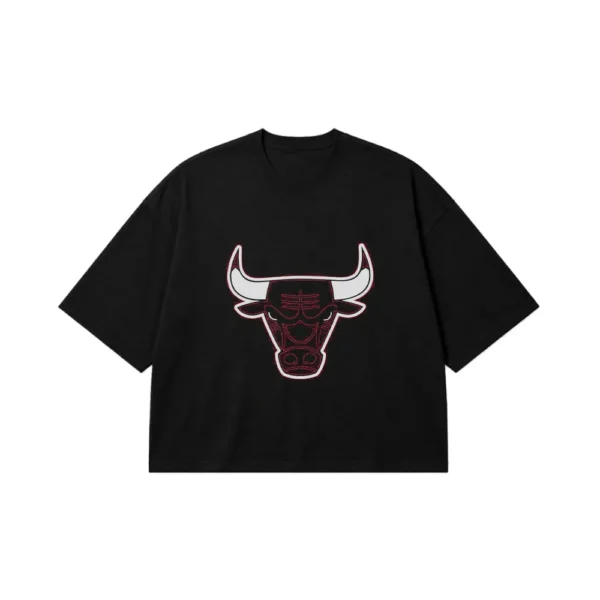 تیشرت باکسی بسکتبال طرح شیکاگو بولز (Chicago Bulls) کد po2999