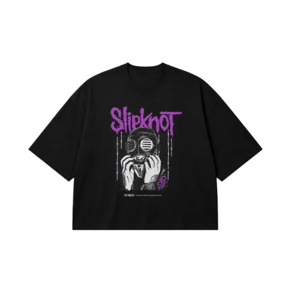 تیشرت باکسی اسلیپ‌ناات طرح ماسک (Slipknot) کد po3020