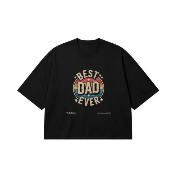 تیشرت باکسی پدر طرح Best Dad Ever کد po3159