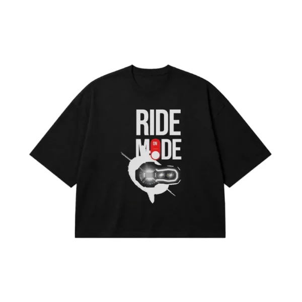 تیشرت باکسی موتور سیکلت طرح Ride Mode کد po3170