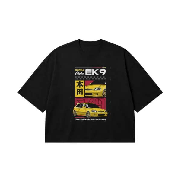 تیشرت باکسی هوندا سیویک EK9 طرح ژاپنی (Honda Civic EK9) کد po3210